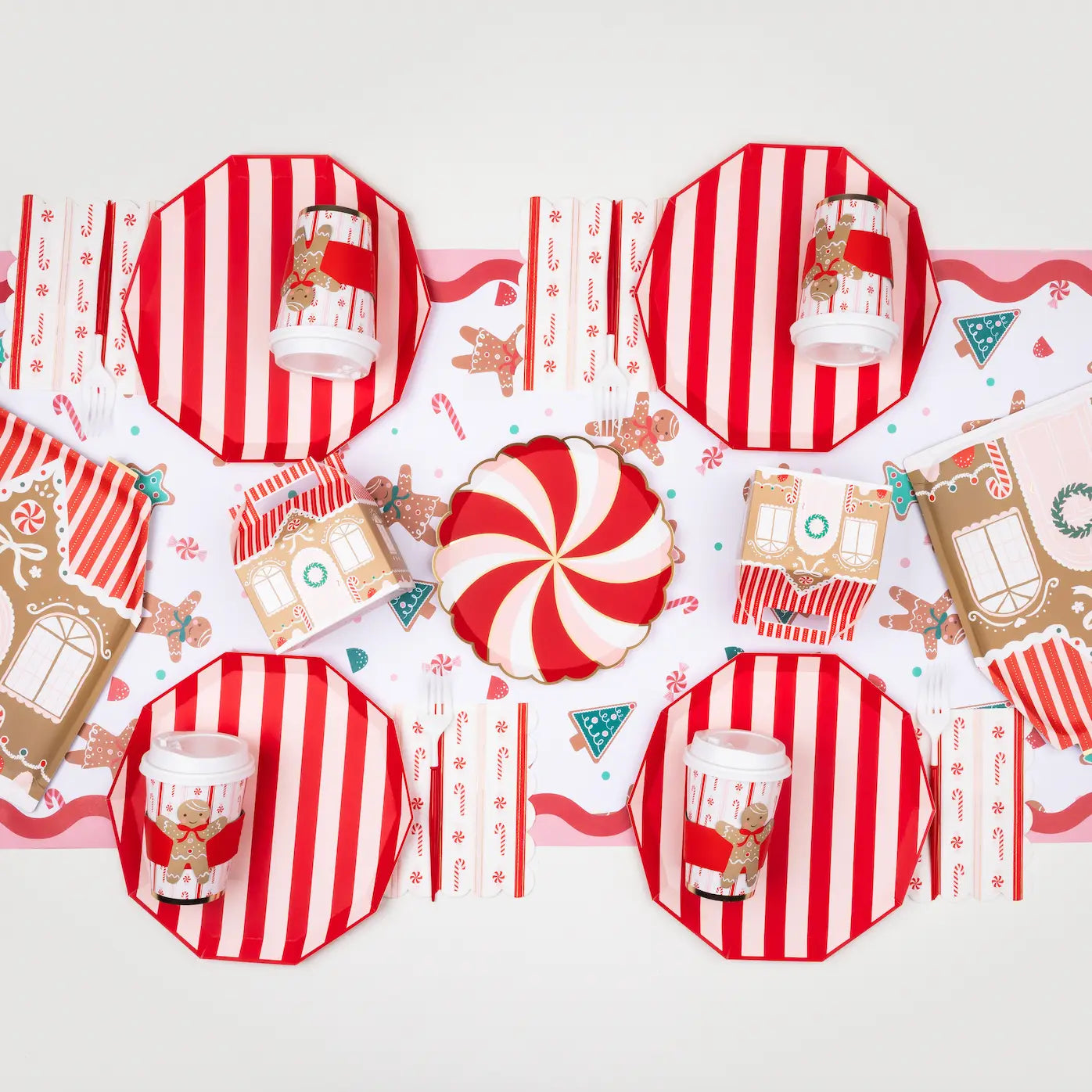 Sweet Gingerbread House Plates