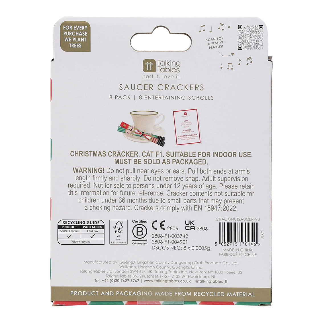 Nutcracker Saucer Crackers