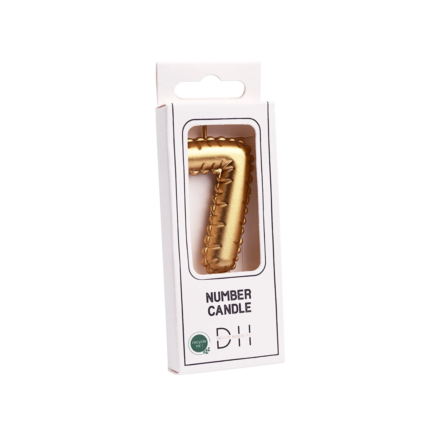 Gold Foil Balloon Number Candles
