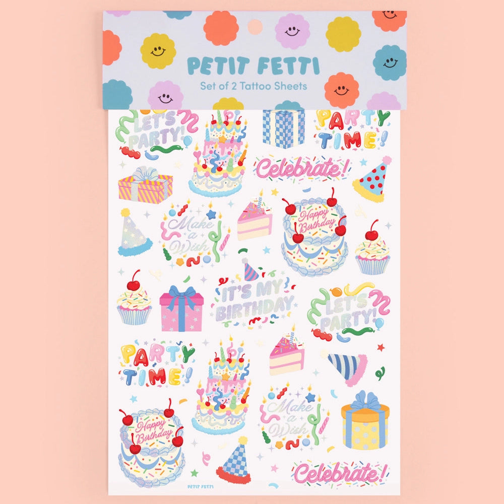 Let's Party Temporary Tattoos