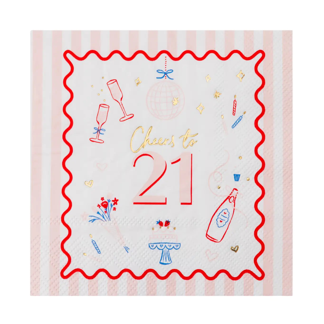Cheers to 21 Icon Napkins