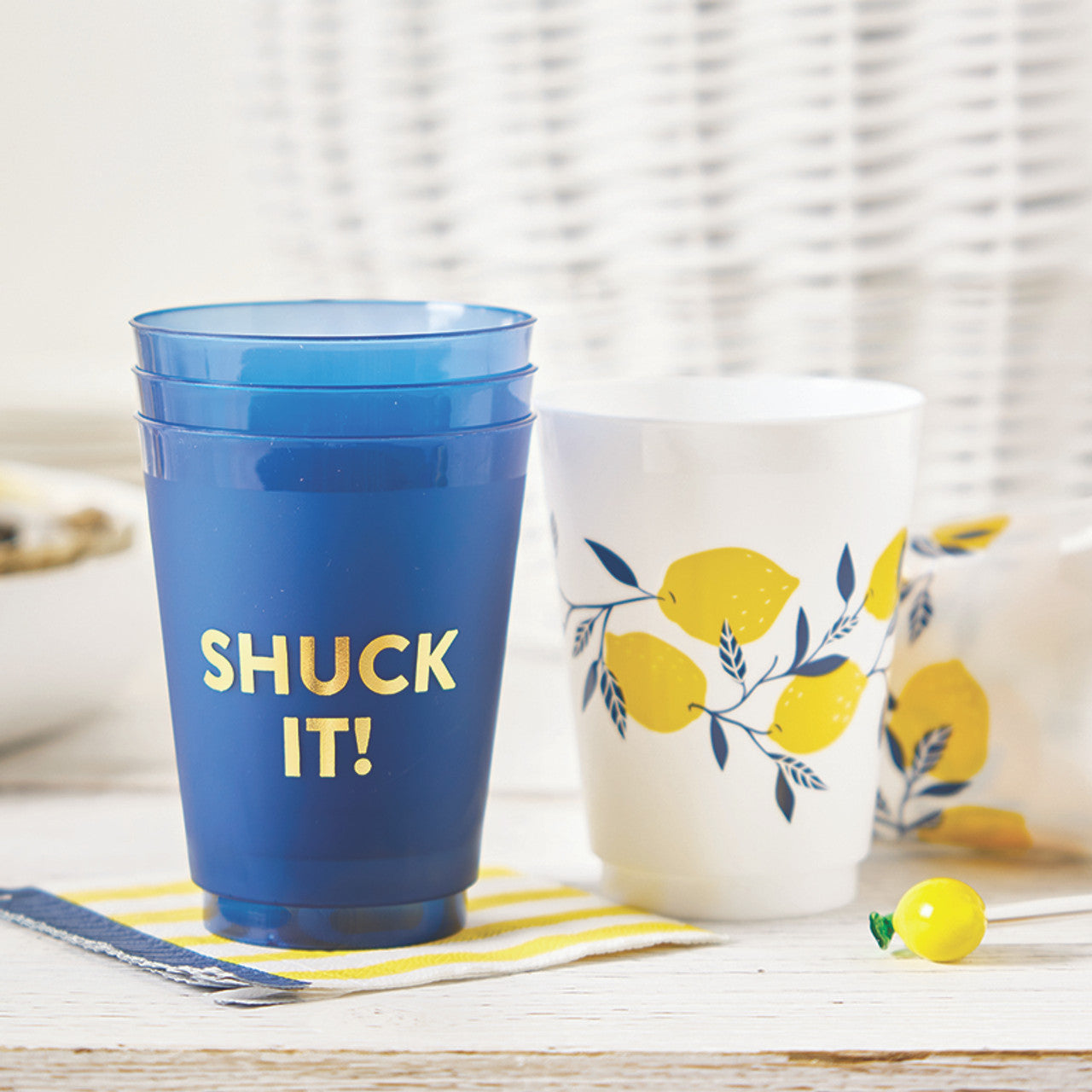 Shuck It Blue Frost Cups