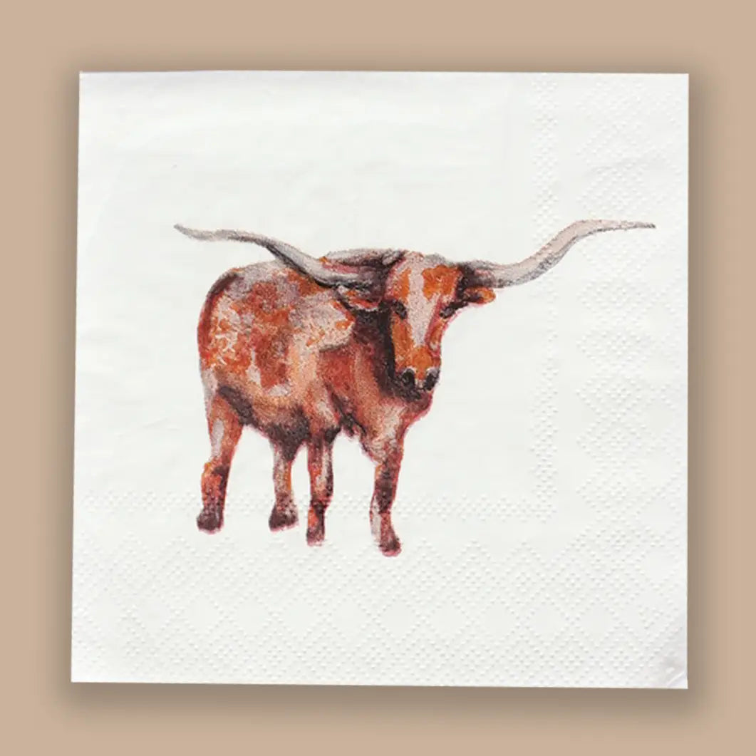 Longhorn Cocktail Napkins