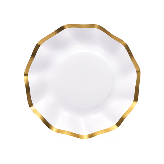 White Wavy Appetizer Bowl