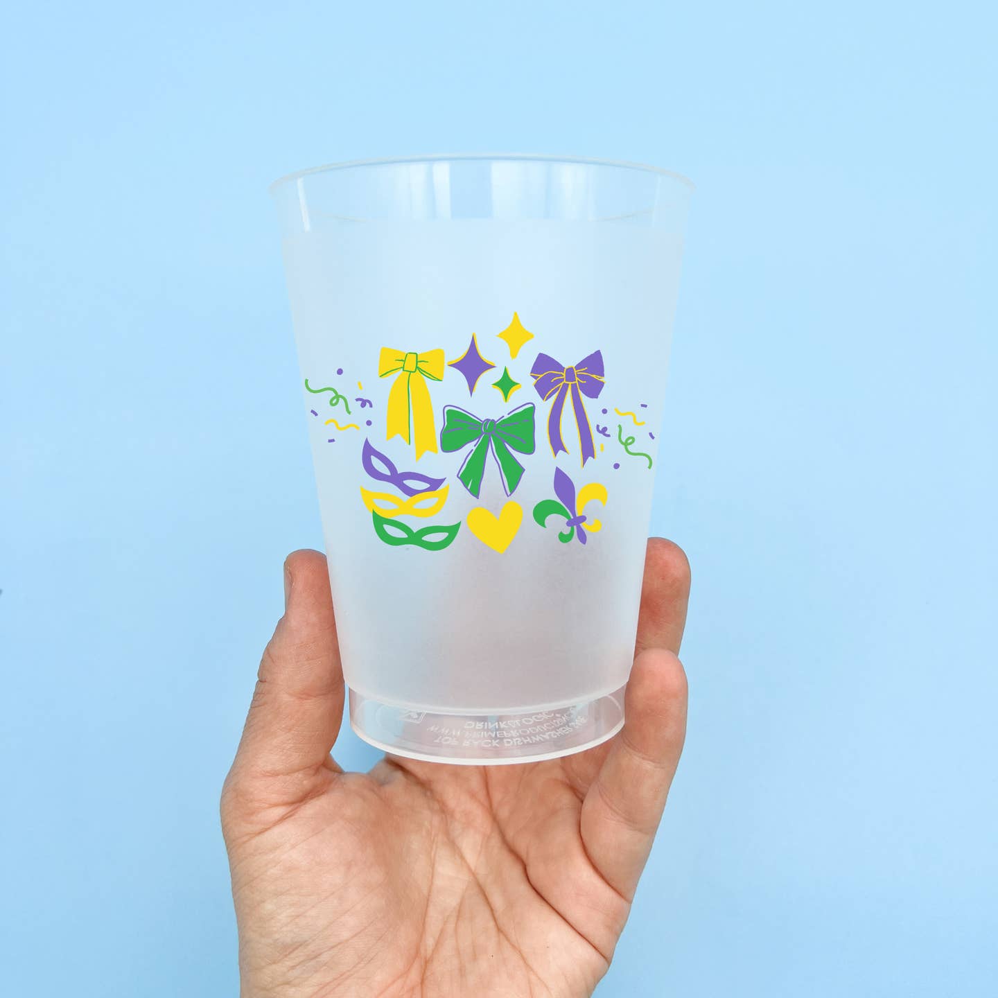 Coquette Mardi Gras Party Cup Set