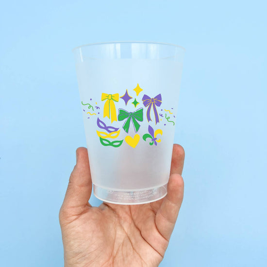 Coquette Mardi Gras Party Cup Set
