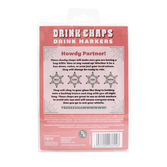 Western Drink Chaps Drink Markers