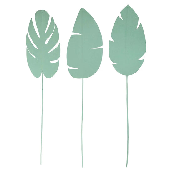 37" Mint Paper Leaf Pick