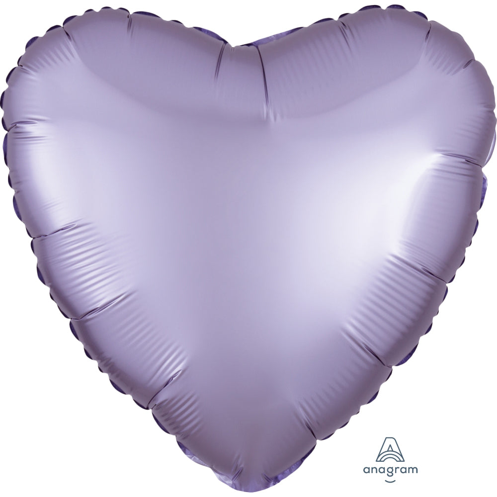 17" Heart - Satin Pastel Lilac