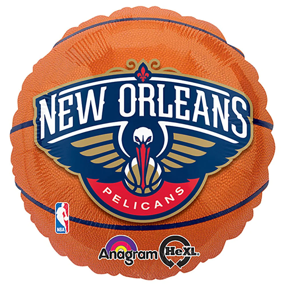 Pelicans NBA Basketball Mylar Balloon