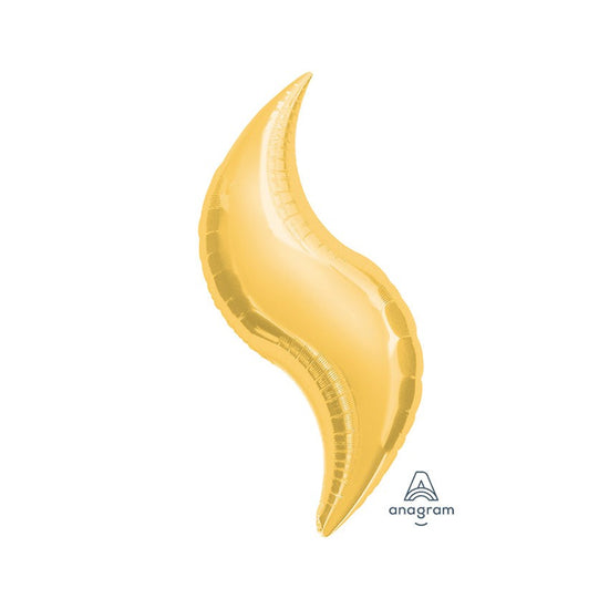 28" Gold Curves Mylar