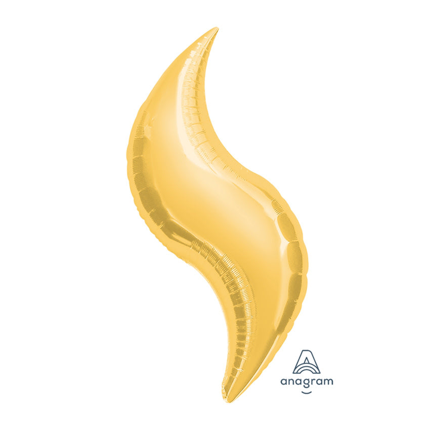 36" Gold Curves Mylar