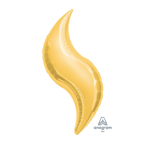 36" Gold Curves Mylar