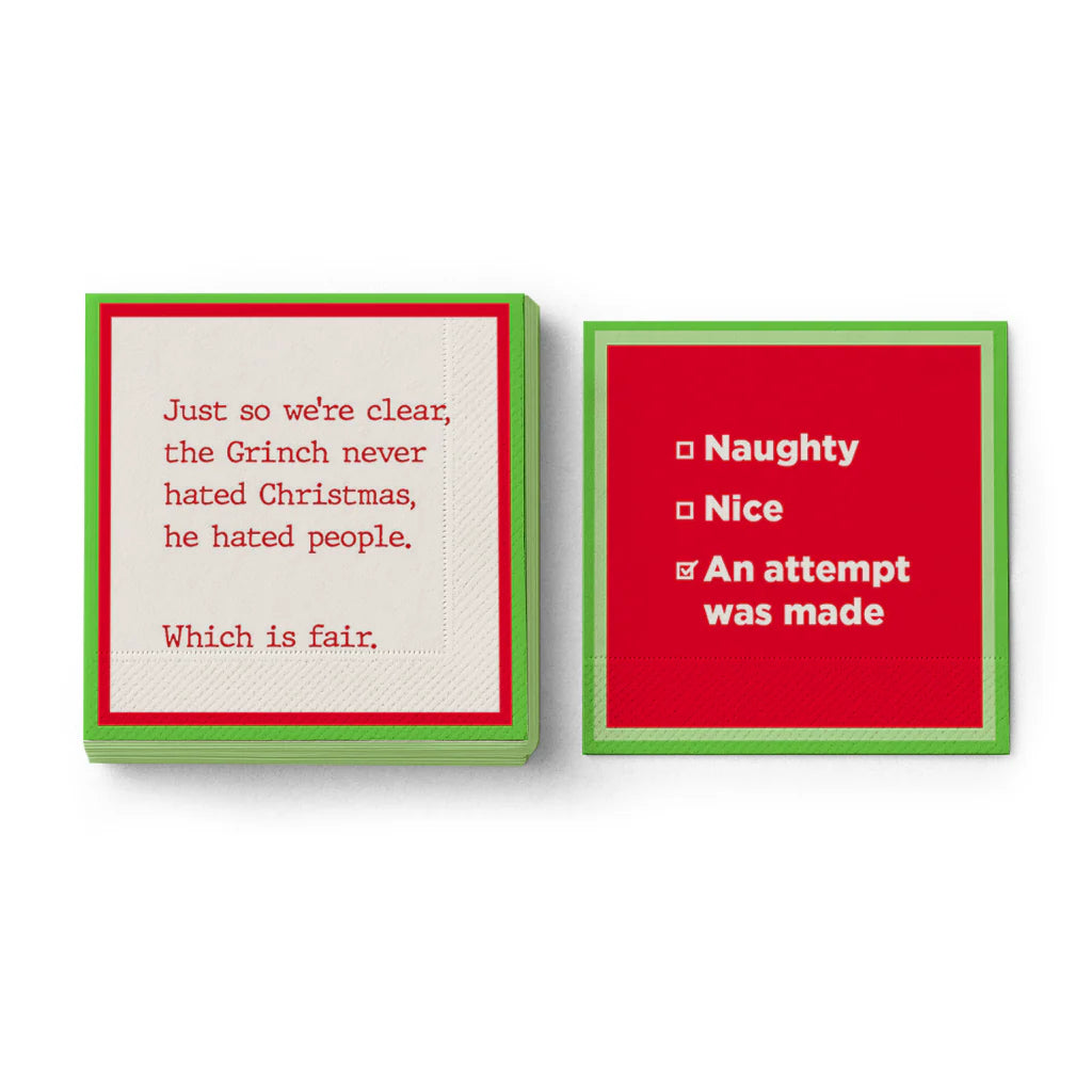 Christmas Napkins: Attempt Made