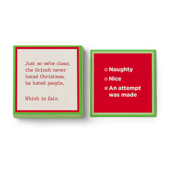 Christmas Napkins: Attempt Made