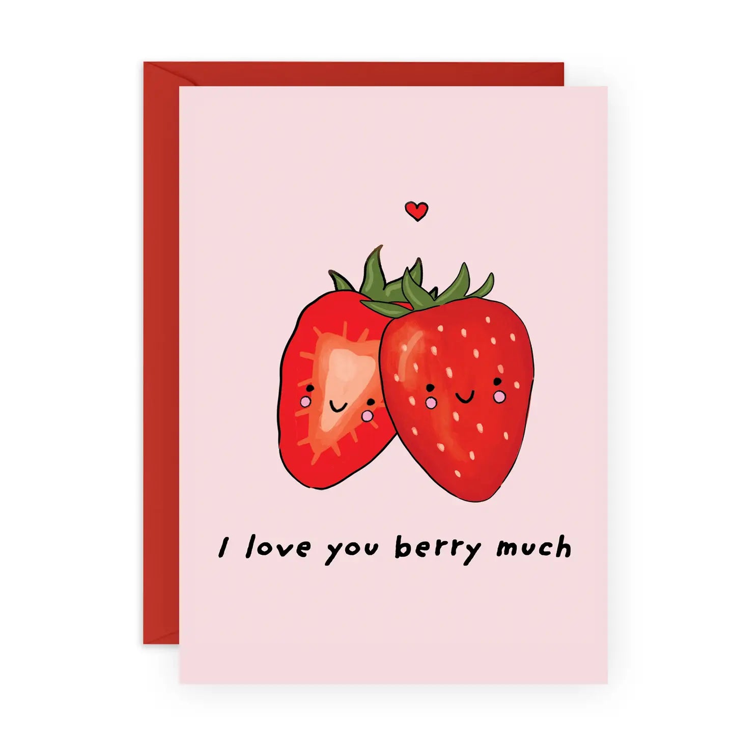 I Love You Berry Much Card with Stickers