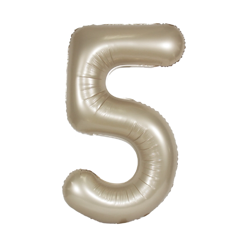 34" Champagne Mylar Numbers
