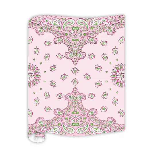 Pink & Green Bandana Table Runner