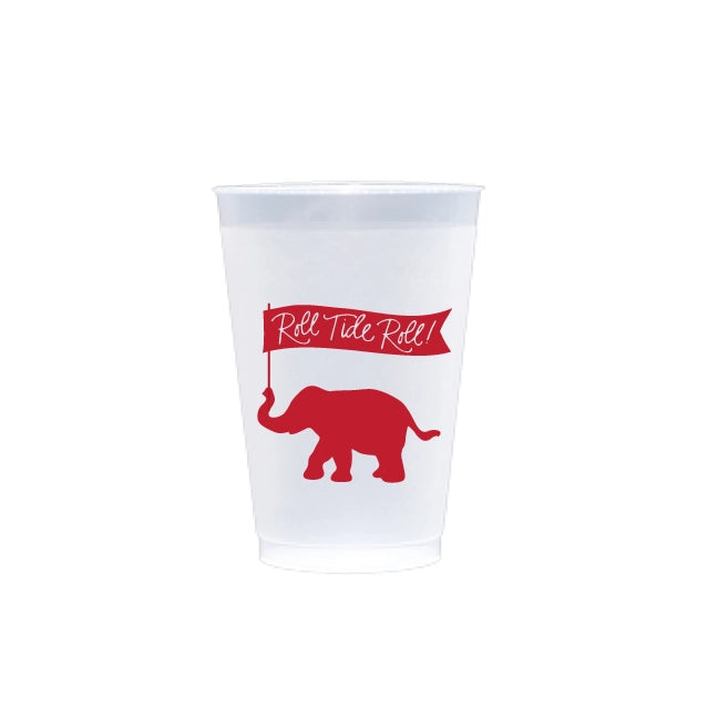 Roll Tide Elephant Frosted Cups