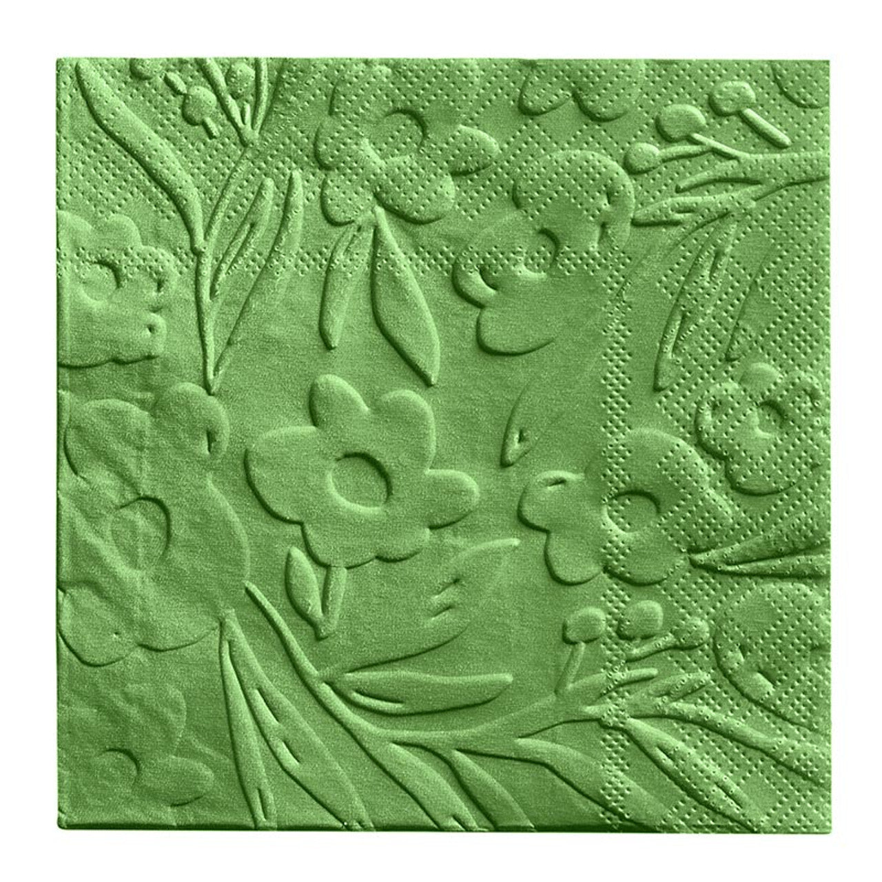 Embossed Flowers Cocktail Napkins