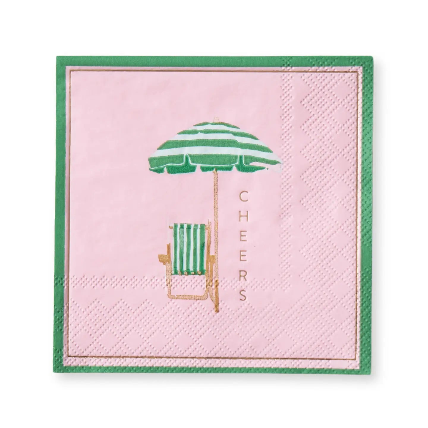 Palm Beach Cheers Cabana Umbrella Cocktail Napkin