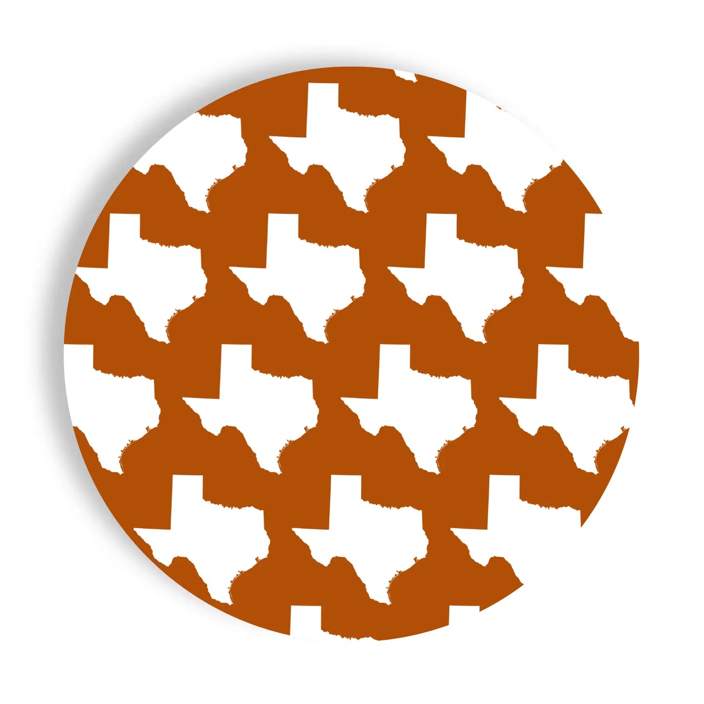 Burnt Orange Texas Salad Plate