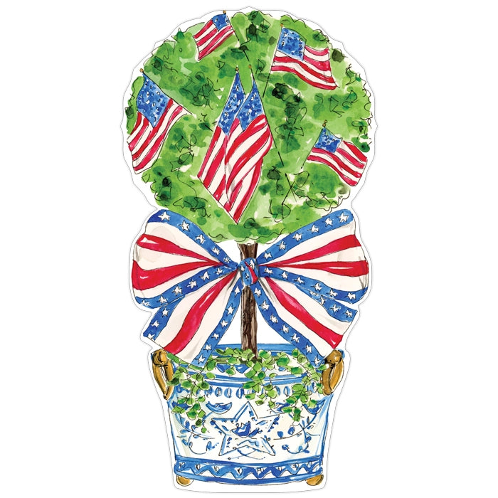 Patriotic Topiary Die-Cut Placemats