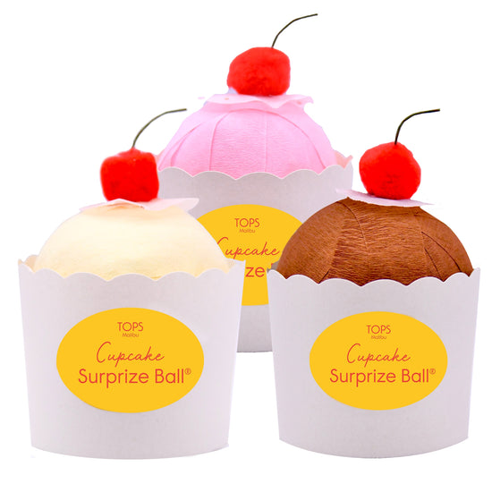 Cupcake with Cherry Surprise Ball