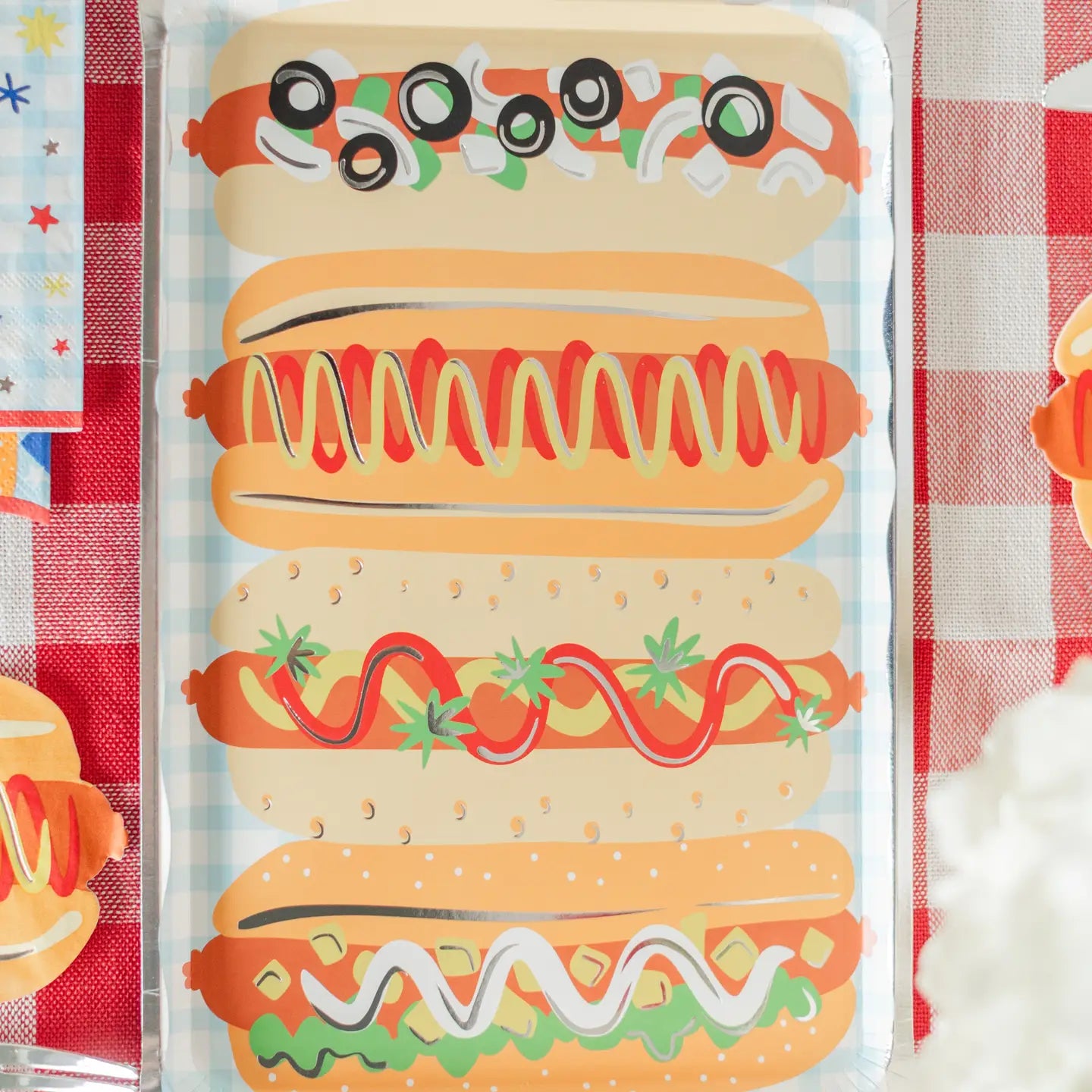 Hot Dog Platter Plates