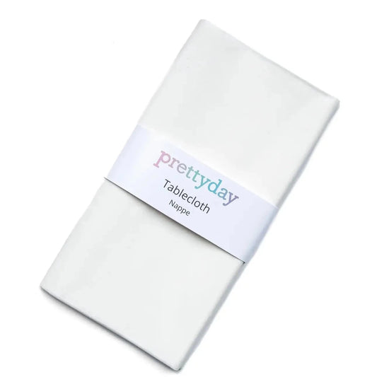 Ecofriendly White Disposable Tablecloth