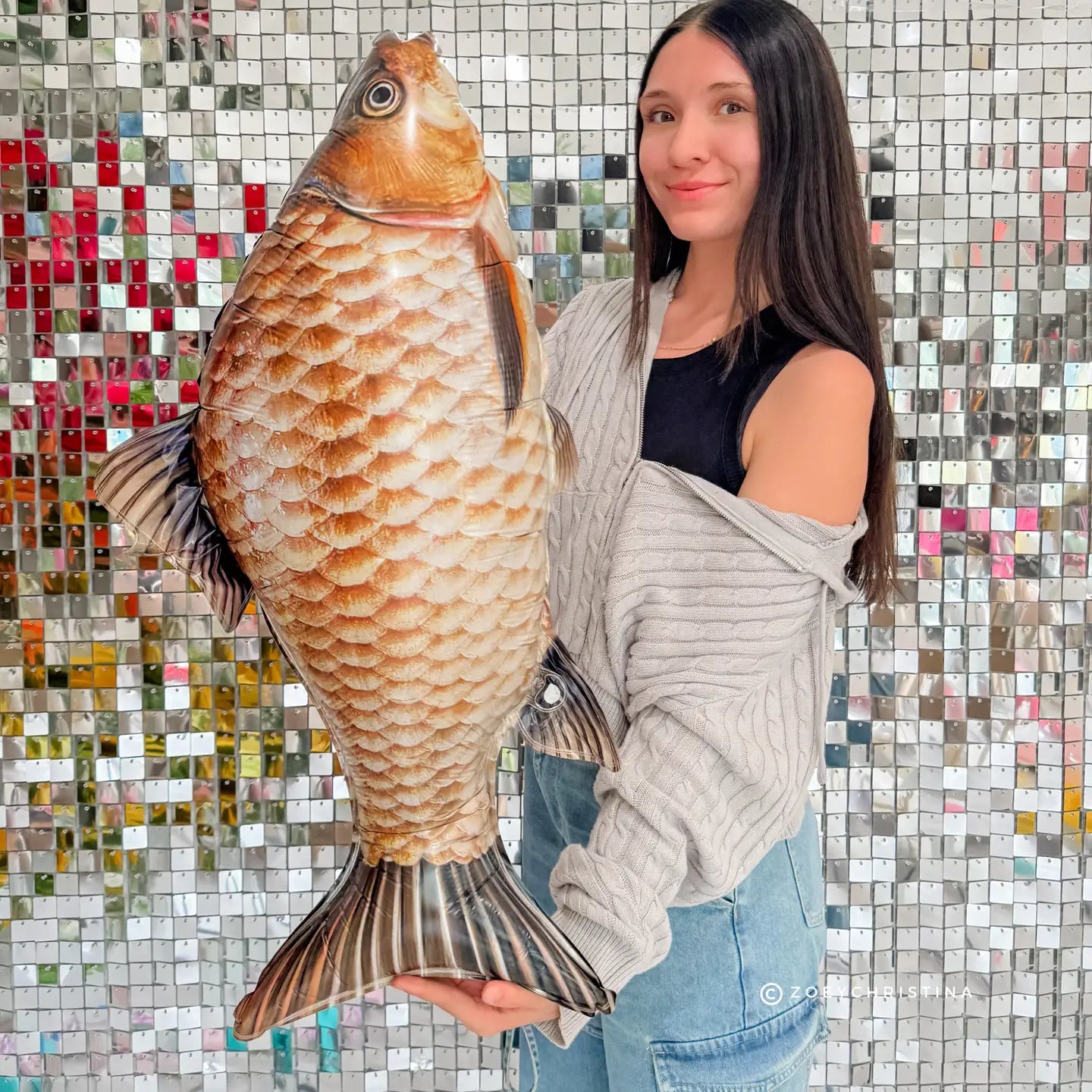 20" Brown Fish Mylar