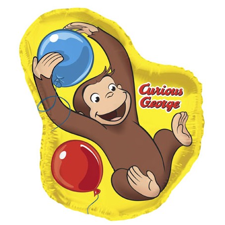 35" Curious George Mylar Balloon