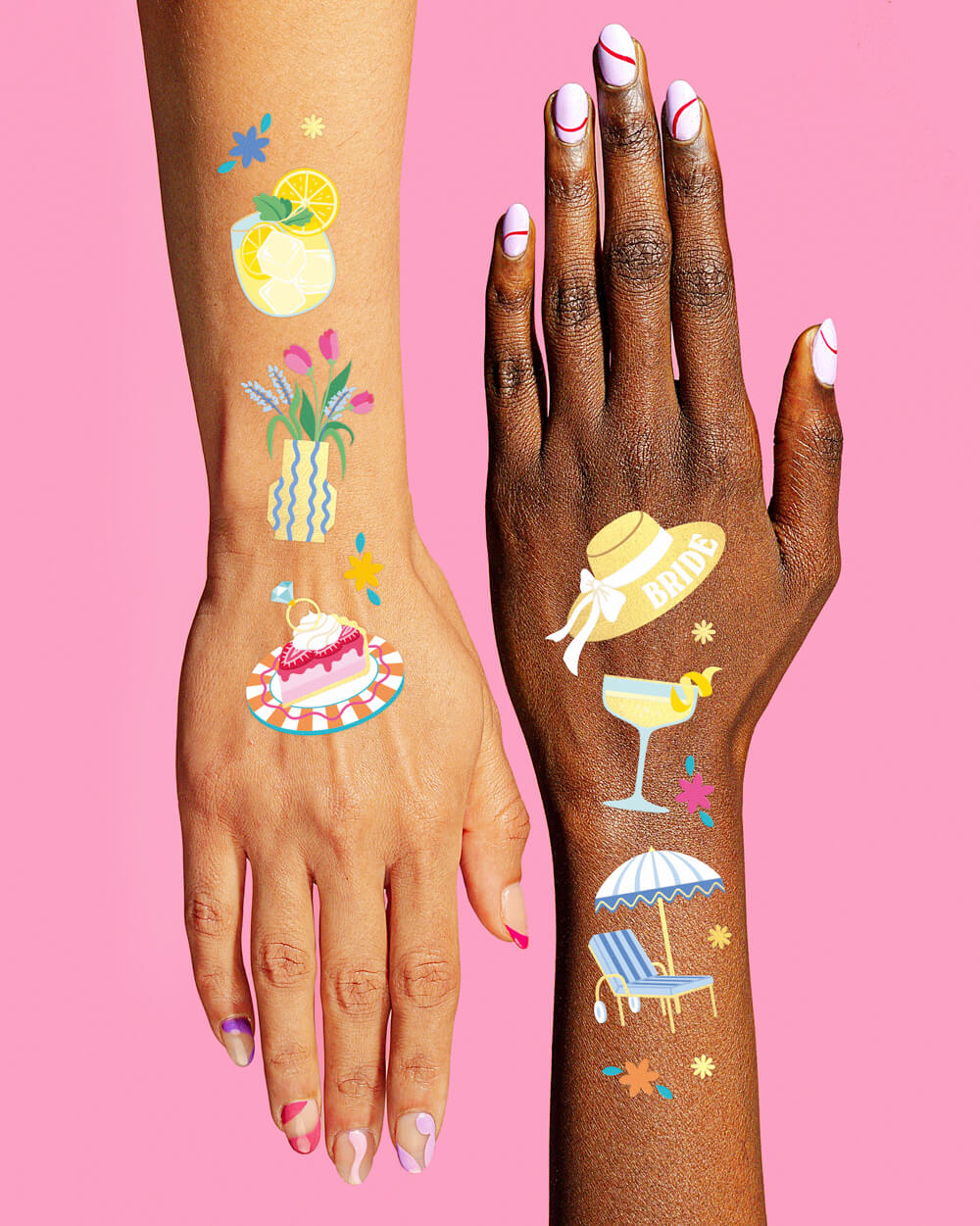 Last Toast on the Coast Temporary Tattoos