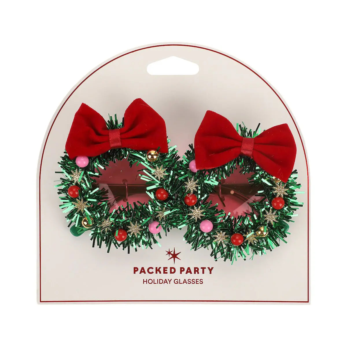 Fa La La Wreath Glasses
