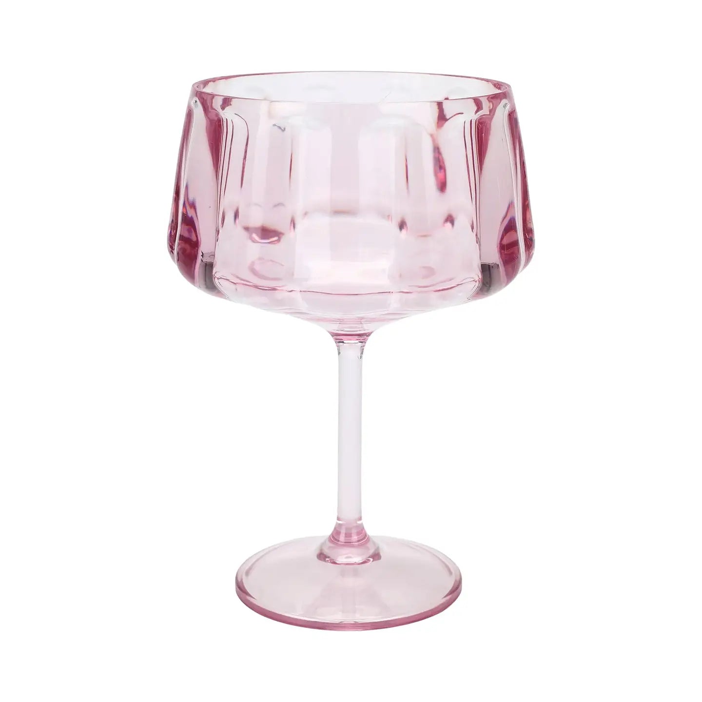 Pretty in Pink Coupe Glasses