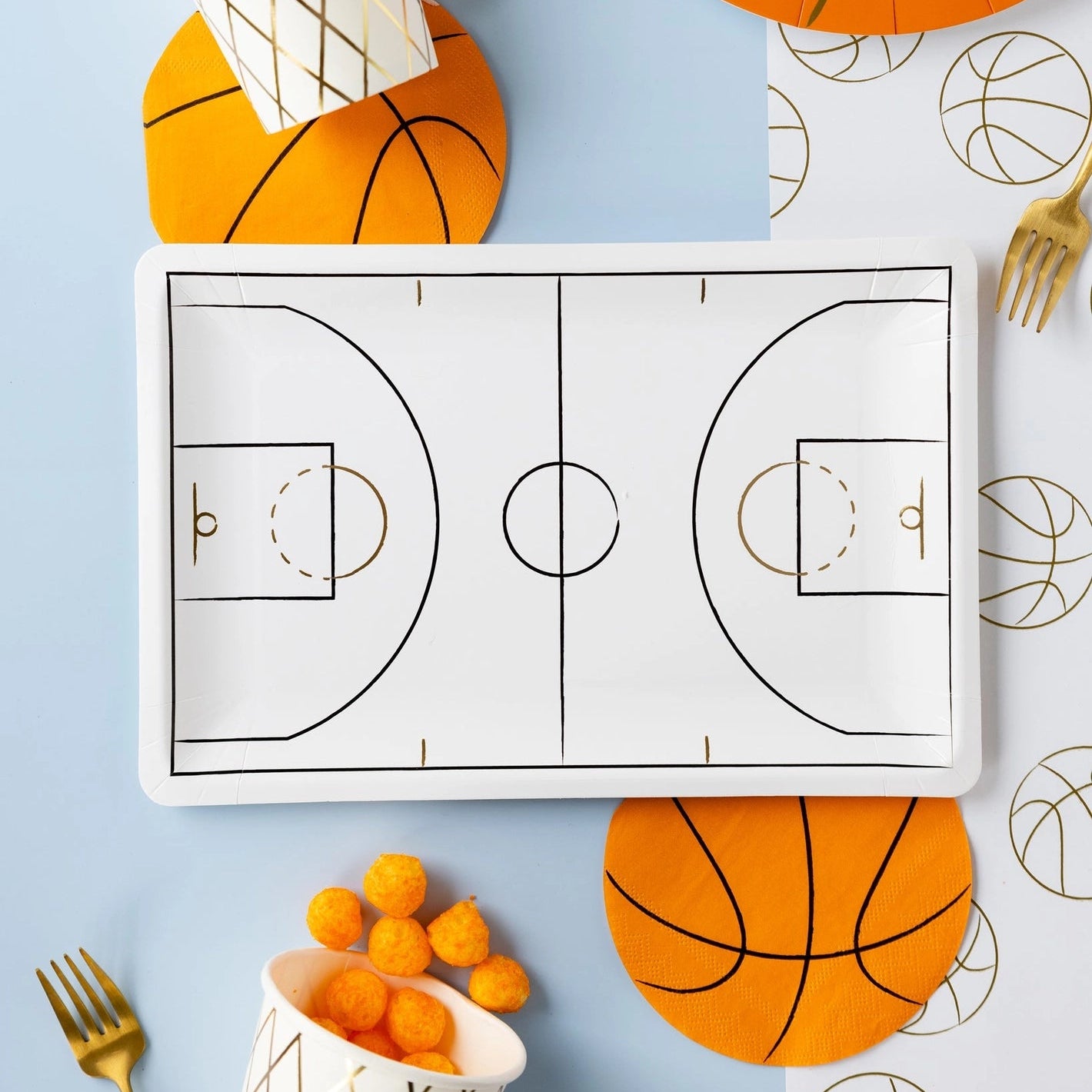 Basketball Court Dinner Plate