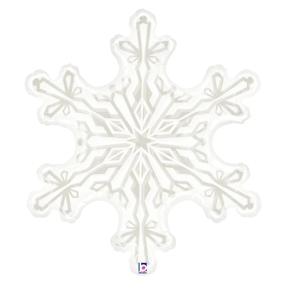 38" Clear Snowflake Mylar