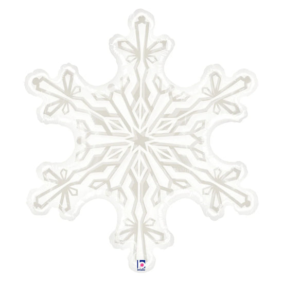 38" Clear Snowflake Mylar