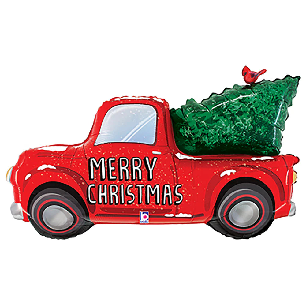 47" Christmas Truck Mylar