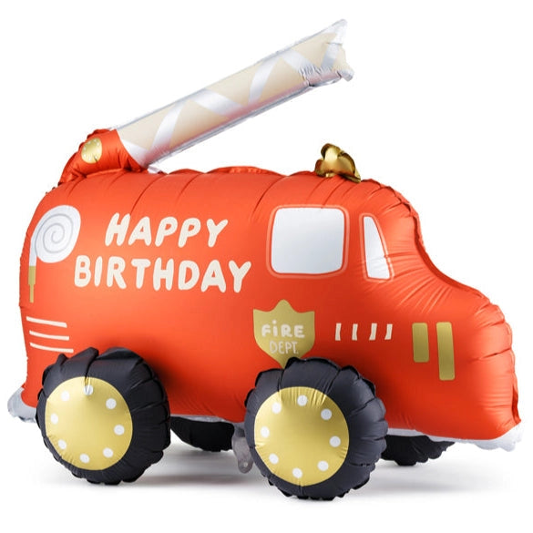 27" Standing Fire Truck Mylar