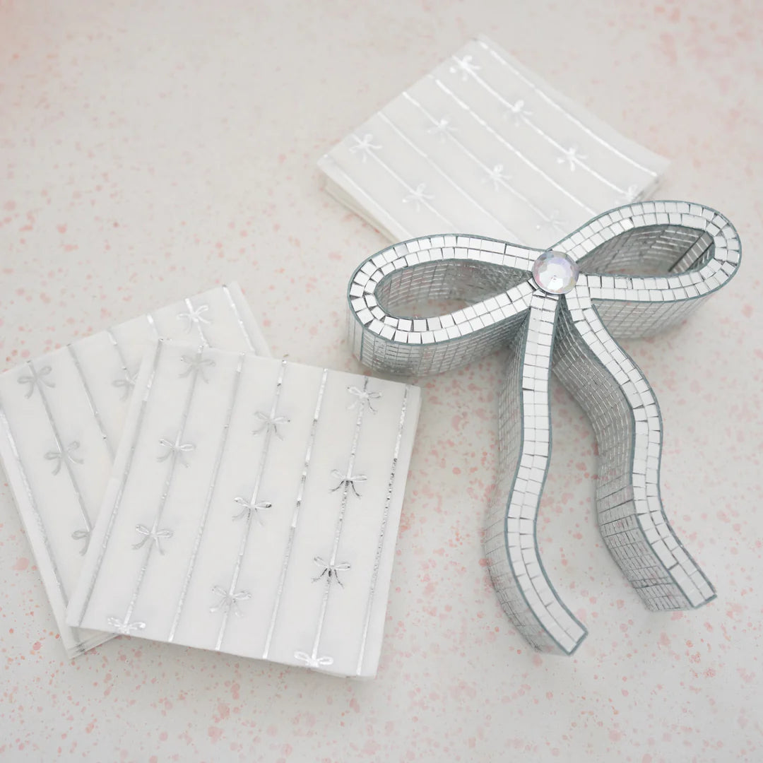Silver Bow Small Napkins
