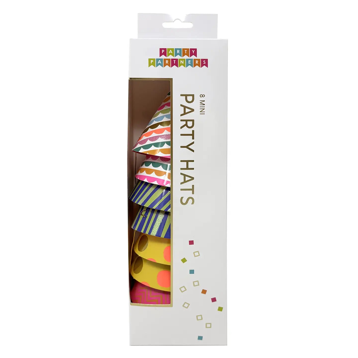 Mini Patterned Rainbow Party Hats