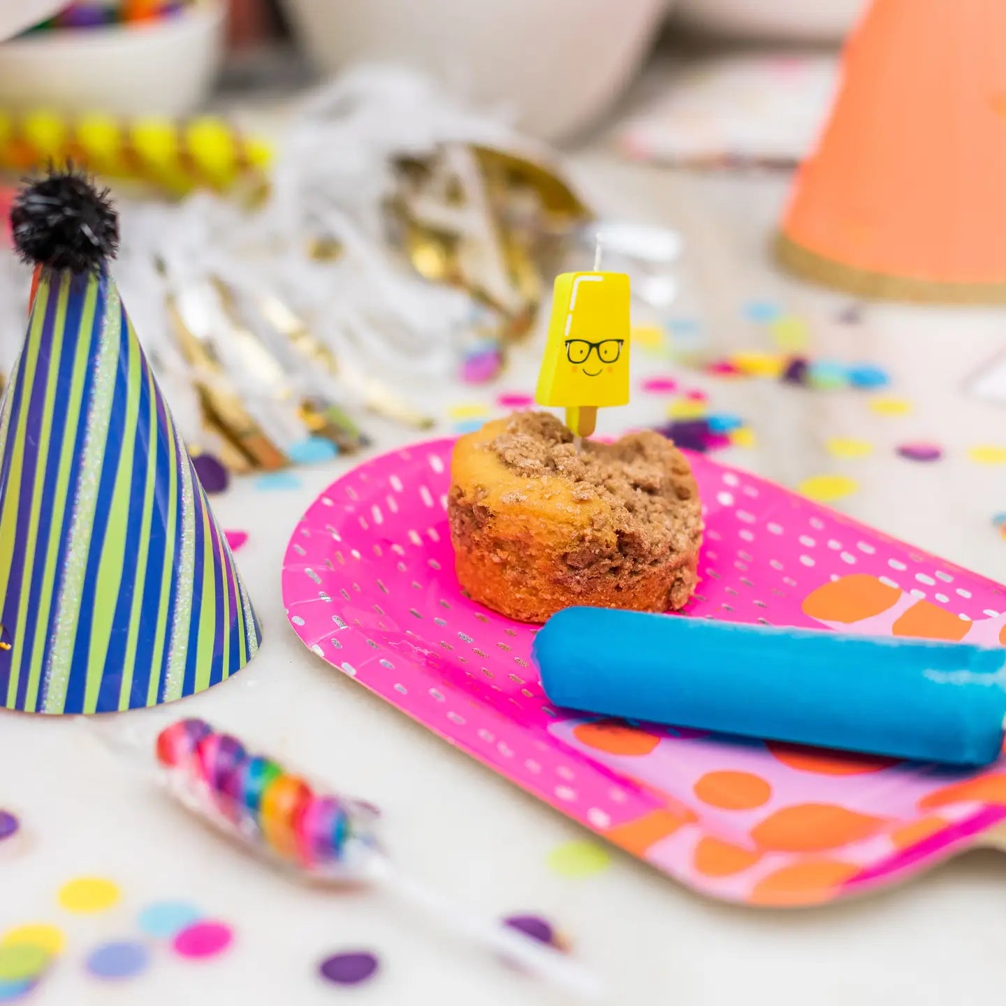 Mini Patterned Rainbow Party Hats