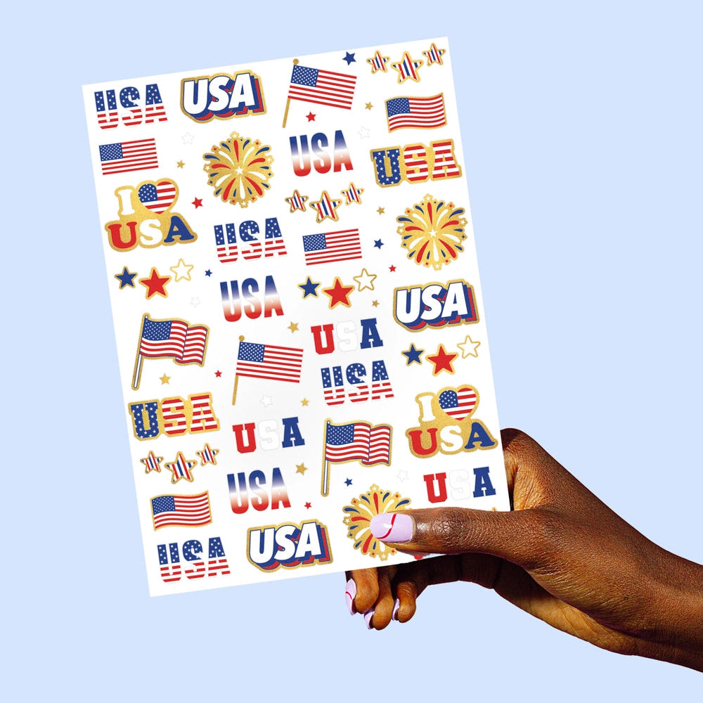 July 4th Temporary Tattoos