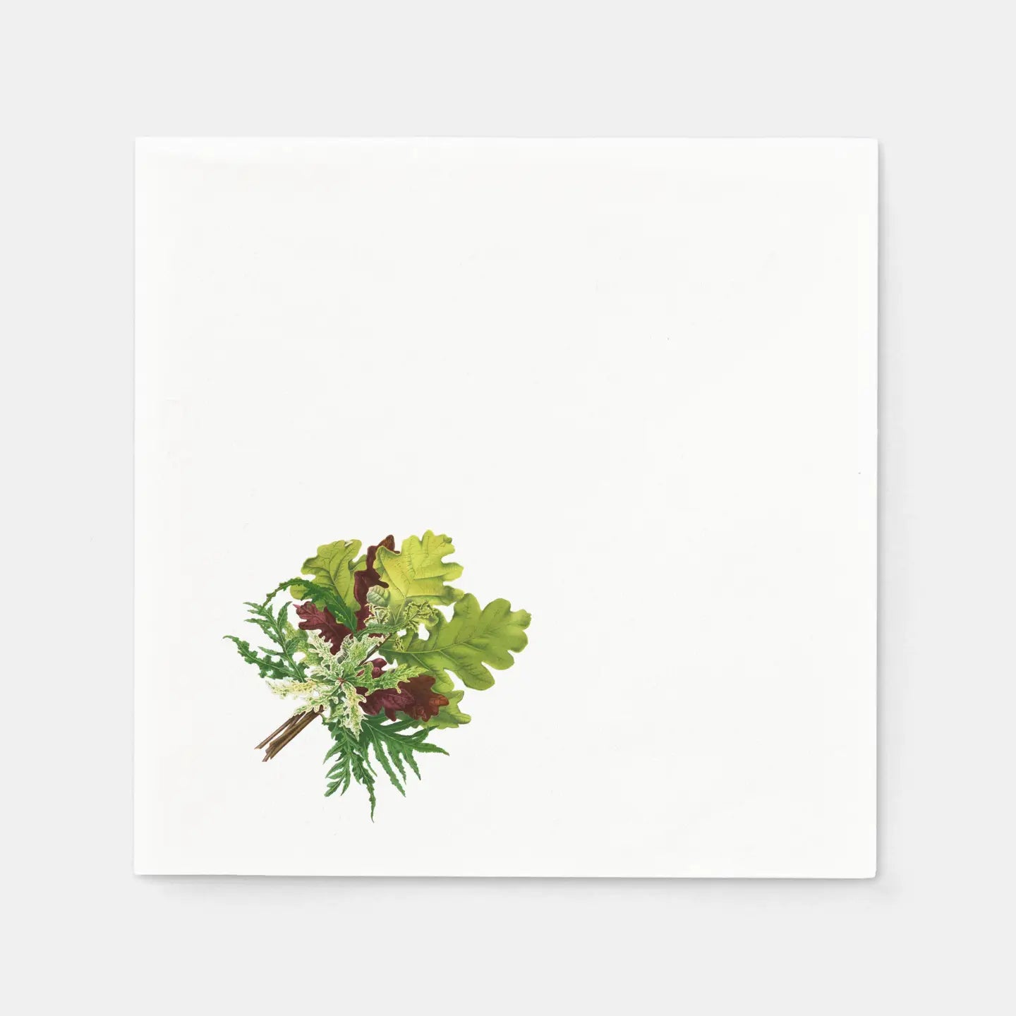 Les Fleurs Teal Cocktail Napkin