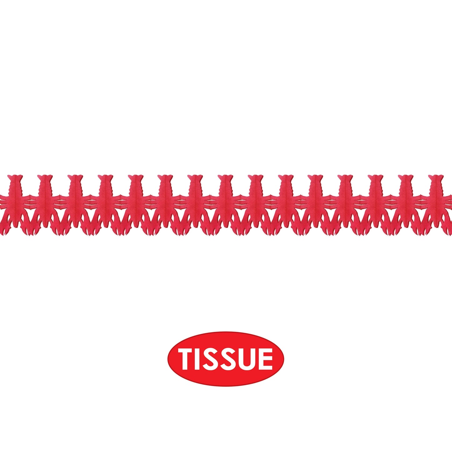 Crawfish Tissue Paper Garland