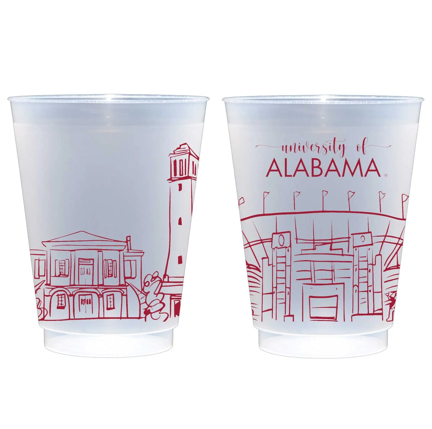 University of Alabama Skyline Frost Cups