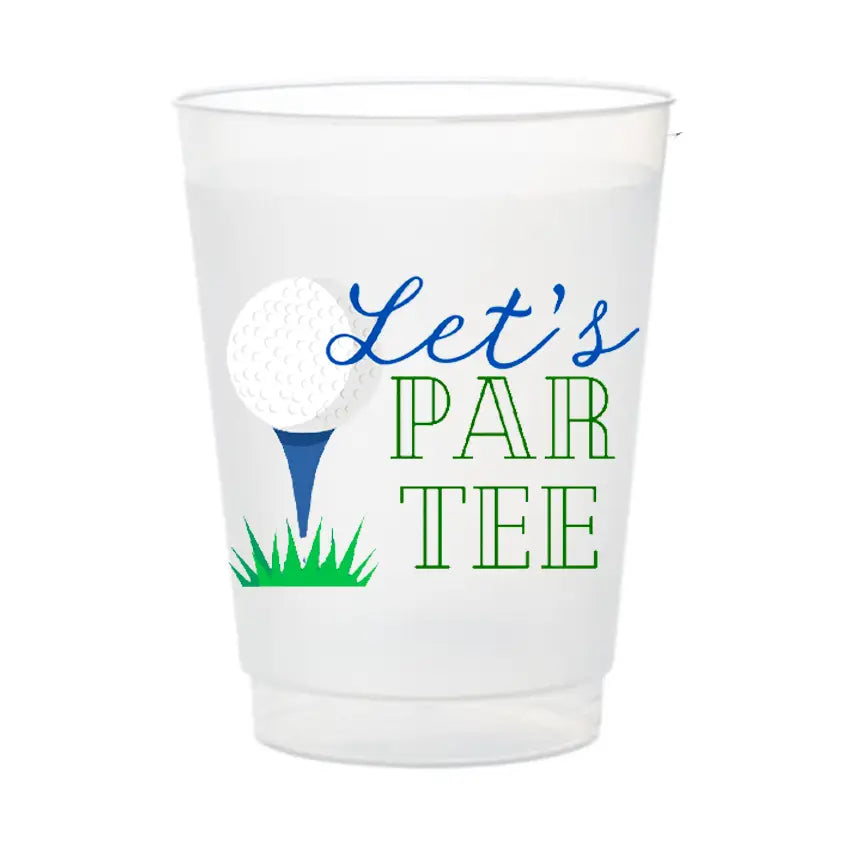 Let's Par Tee Frosted Cups