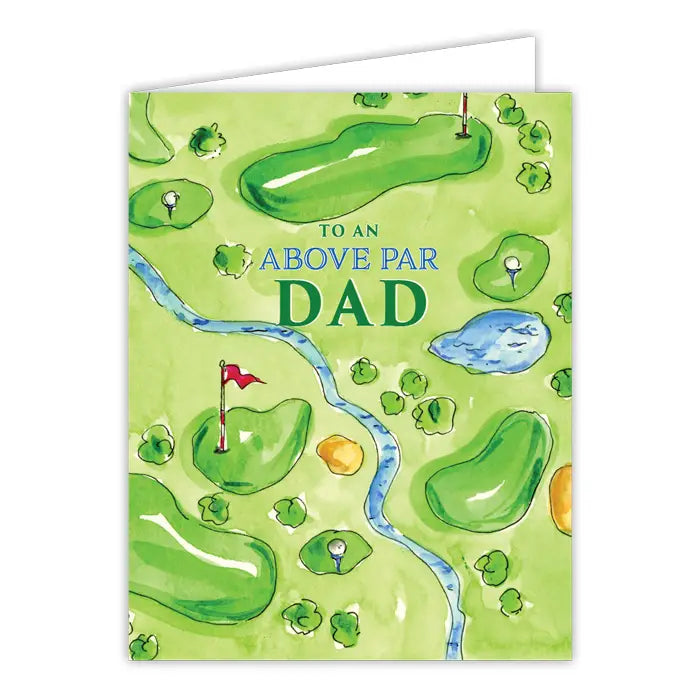 To An Above Par Dad Golf Card