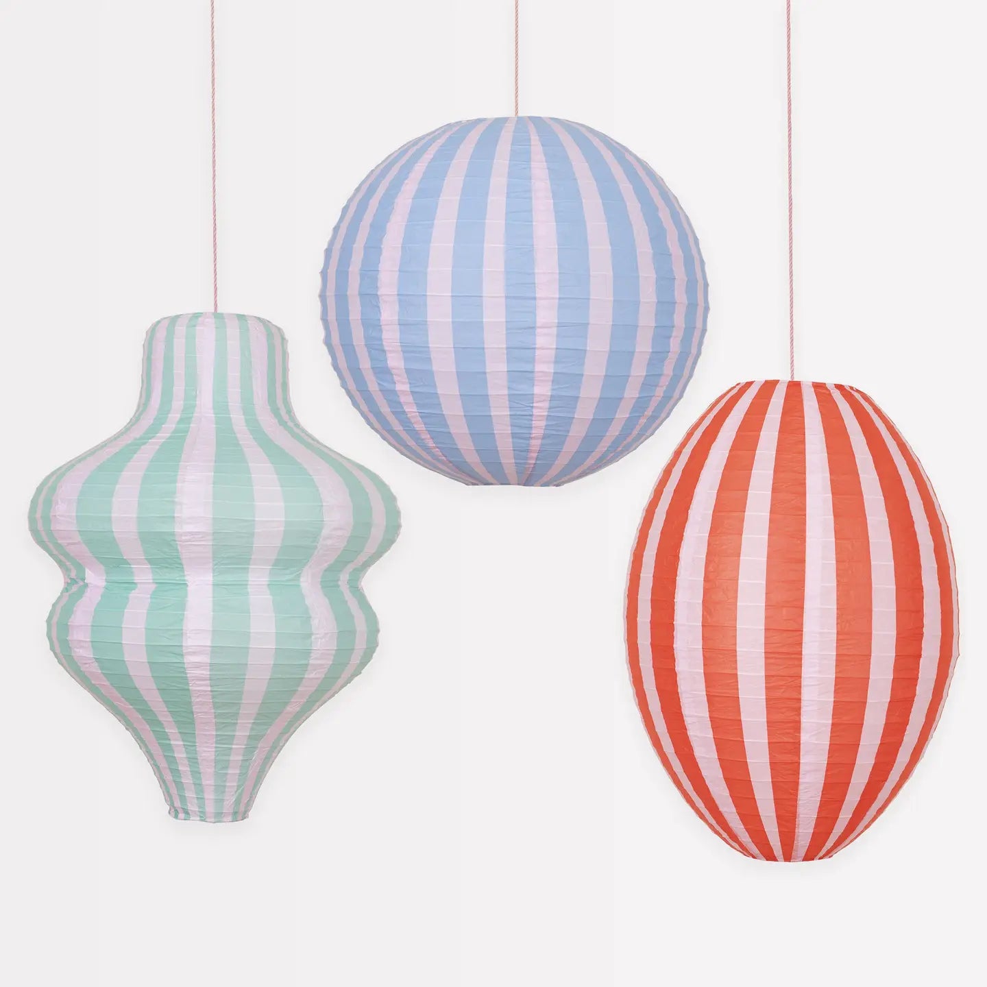 Stripy Paper Lanterns